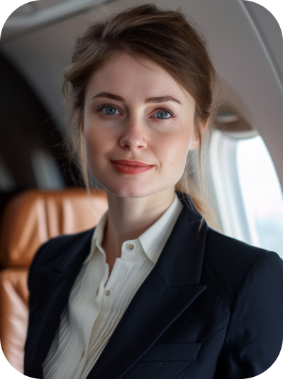 A professional flight attendant.